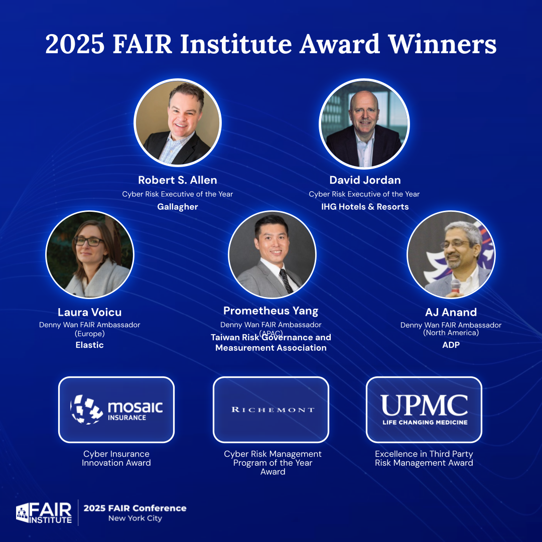 Prometheus Yang Press Release: Winners of 2025 FAIR Institute Awards for Cyber Risk ...