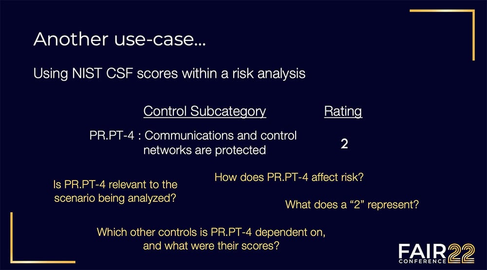 FAIRCON22 - Jack Jones Keynote - NIST CSF Slide