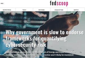 FedScoop Headline on Cyber Risk Quantification