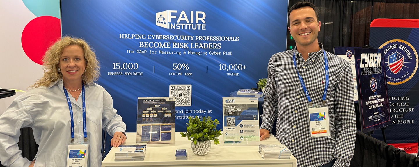 RSAC24 - FAIR Inst Booth - Bernie and Luke - Featured