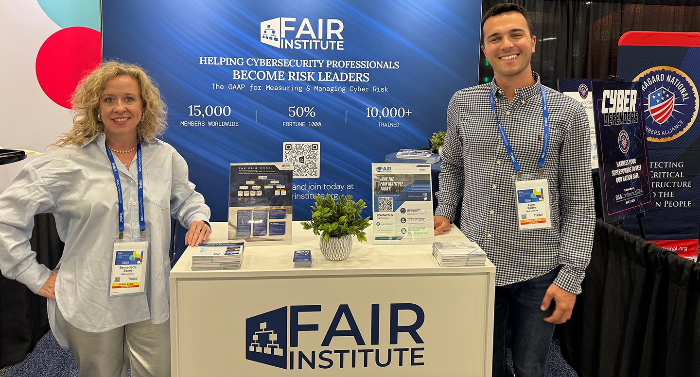 RSAC24 - FAIR Inst Booth - Bernie and Luke - Featured