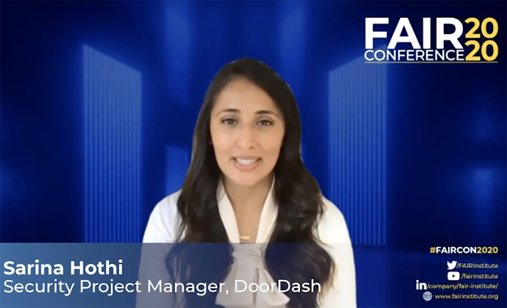 Sarina Hothi Introducing FAIR Quantitative Cyber Risk Management at DoorDash