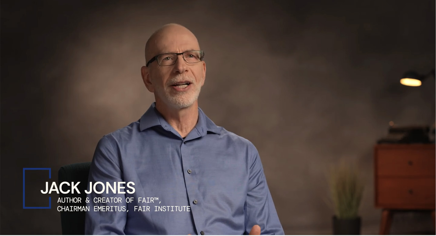 Jack Jones, FAIR creator, in a FAIR Institute training video