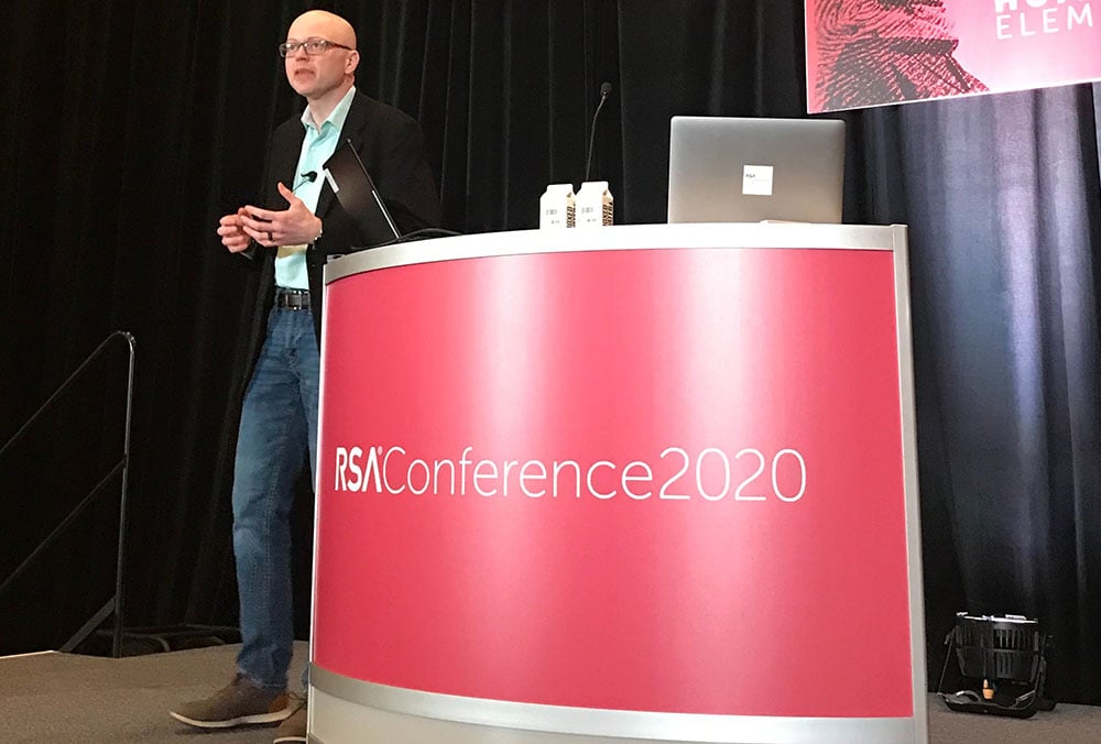 Jack Freund, co-author of the FAIR book on quantitative cyber risk analysis, speaks at RSAC20