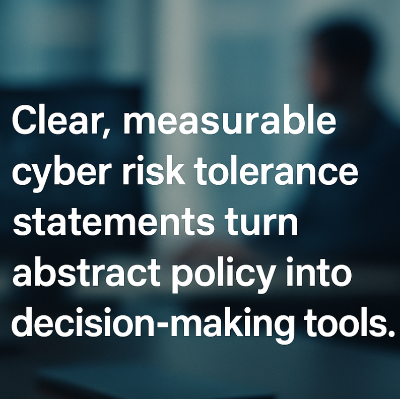 Risk tolerance statements guide