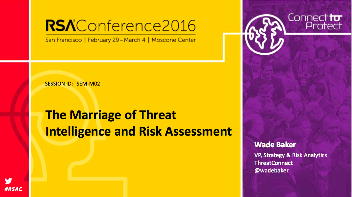 The Inevitable Marriage Between Threat Intelligence and Risk Assessment